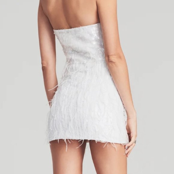 Retrofete Anastasia Sequin Feather Dress - Picture 2 of 6